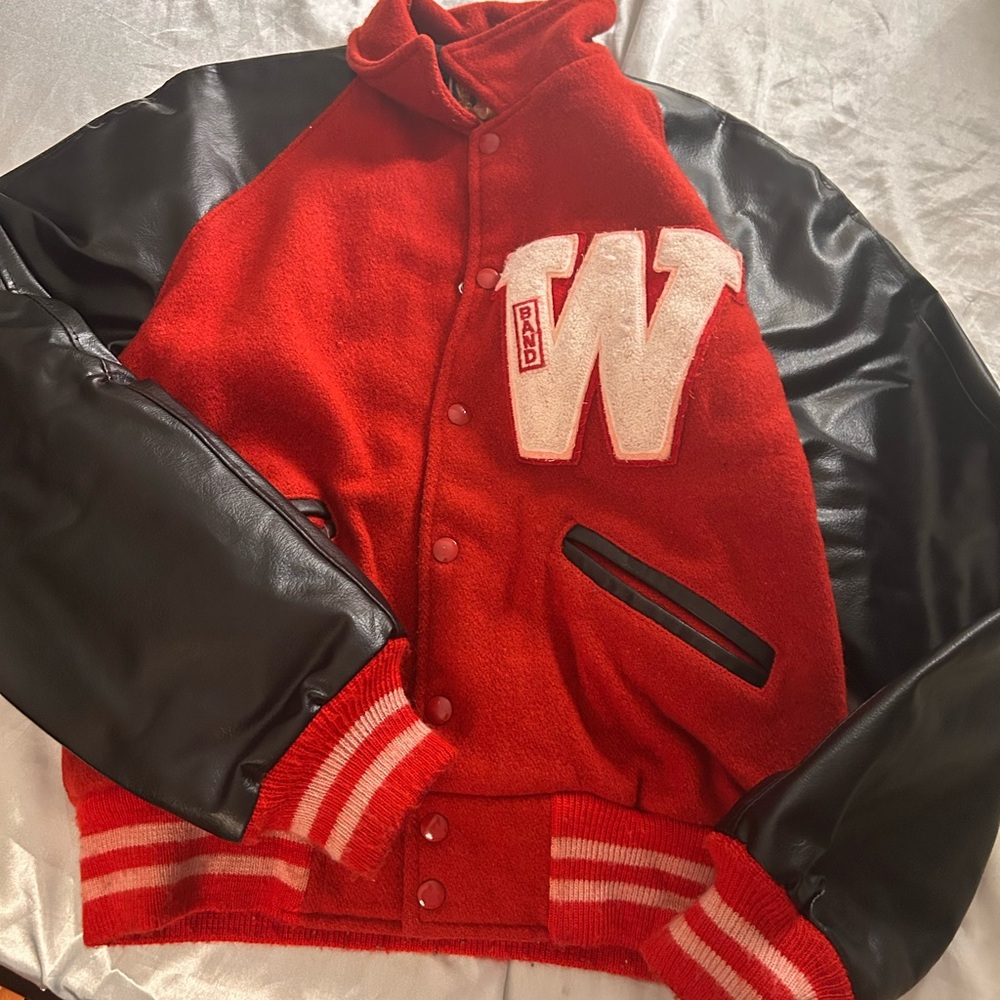 Vintage Varsity Jacket with W Patch